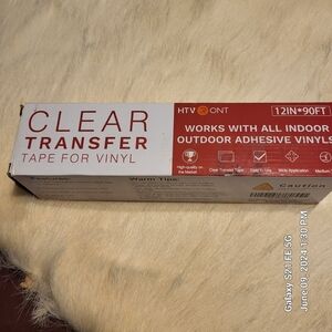 Clear Transfer tape for vinyl. 12in x 90ft